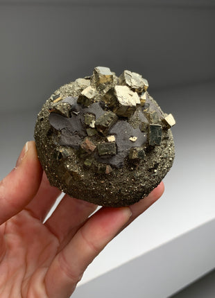 Natural Ball Shape Pyrite Specimens Lot -4 Pieces !