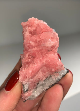 Pink Rhodocrosite with Quartz 🌸