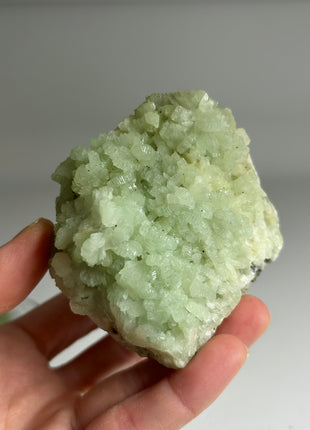 4 Pieces ! Druzy Apple Green Prehnite Lot - big size