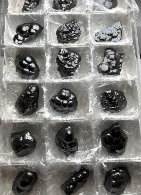 High grade botryoidal Hematite lot - 18 Pieces !