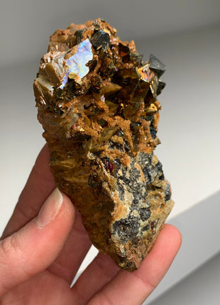 Chalcopyrite with Siderite 🌈 - Kaiwu mine