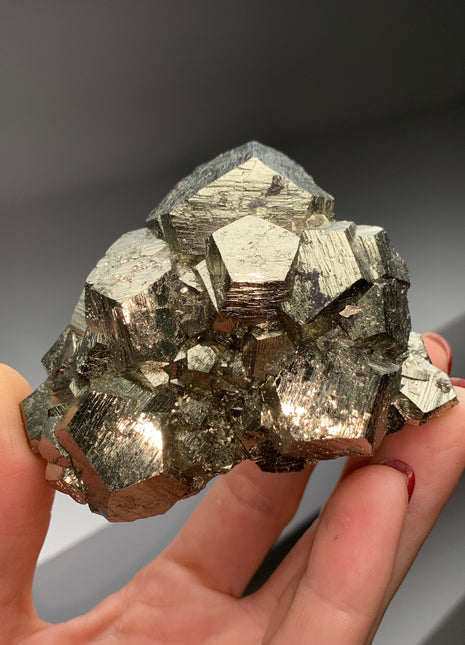 High Grade Pentadodecahedral Pyrite from Huanzala, Peru