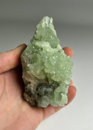 4 Pieces ! Druzy Apple Green Prehnite Lot - big size