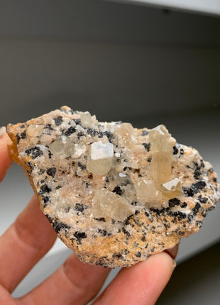 Cerussite with Pink Barite and Galena