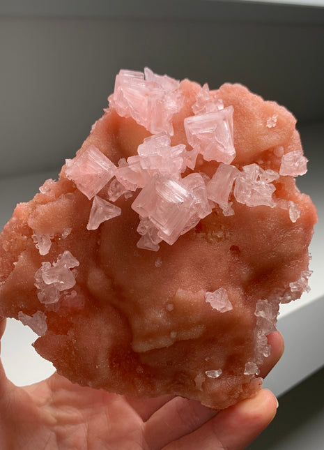 Pink Halite with Great Crystallization - from Searles Lake, California