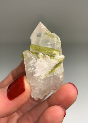 DT Quartz with Green Tourmaline