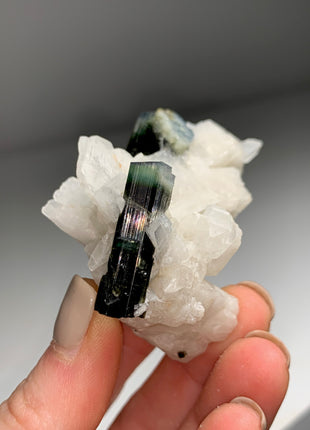 Lustrous Green Tourmaline with Albite - 345 Carats