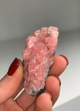 Pink Rhodocrosite with Quartz 🌸