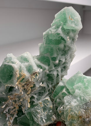 Incredible ! Sugar Fluorite with Sparkly Quartz