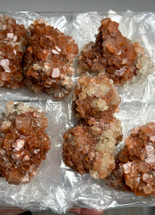 4 Piece Lot ! Aragonite Disco Ball Specimens
