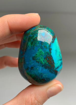 New ! Rich Blue Chrysocolla with Red Cuprite and Green Malachite