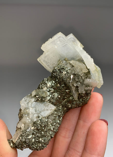 Unusual ! Barite with Pyrite