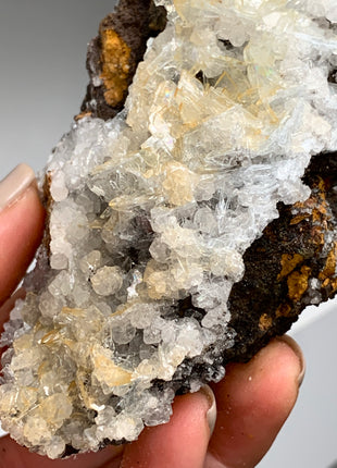Wow Gemmy Golden White Bicolor Barite - From Morocco