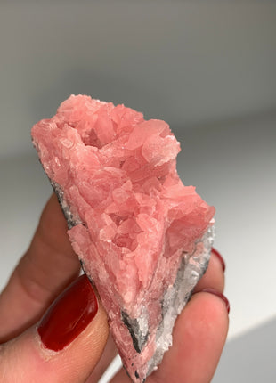 Pink Rhodocrosite with Quartz 🌸