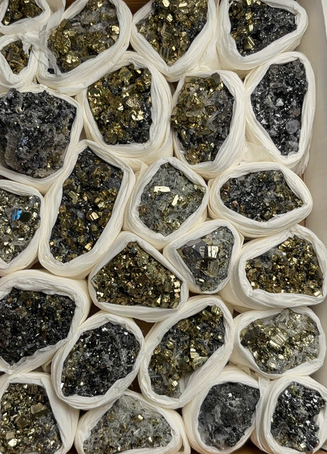 High Grade Pyrite Specimens Lot - 24 Pieces !