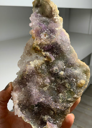 Wow ! Amethyst Flower with Green Chalcedony - From Rio Do Sul, Brazil