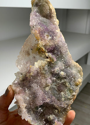 Wow ! Amethyst Flower with Green Chalcedony - From Rio Do Sul, Brazil