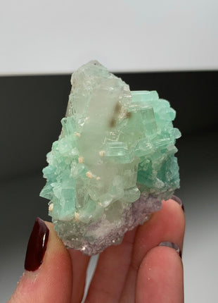 Blue Tourmaline with Quartz, Pink Lepidolite - 335 Carats