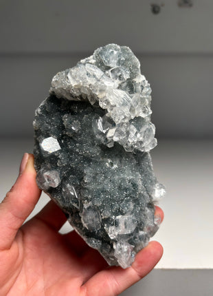 Blue Chalcedony with Apophyllite