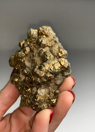 Unusual ! Pyrite on Rock Matrix Specimen