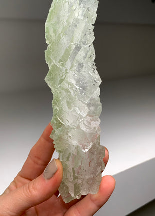Stunning Green Halite Stalactite
 - From Lubin mine, Poland