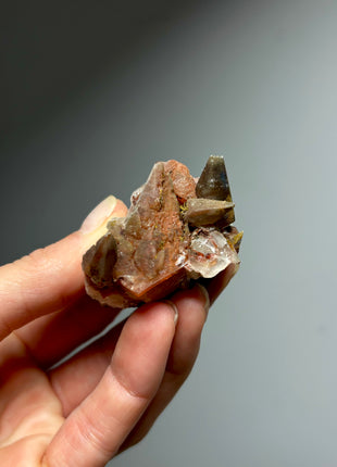 Iridescent Calcite with Chalcopyrite from Moldova