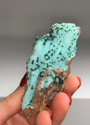 Druzy Blue Chrysocolla with Green Malachite - Tenke mine, Congo