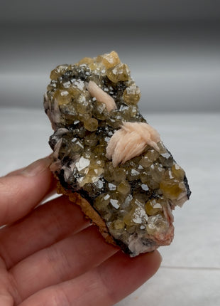 Cerussite with Pink Barite