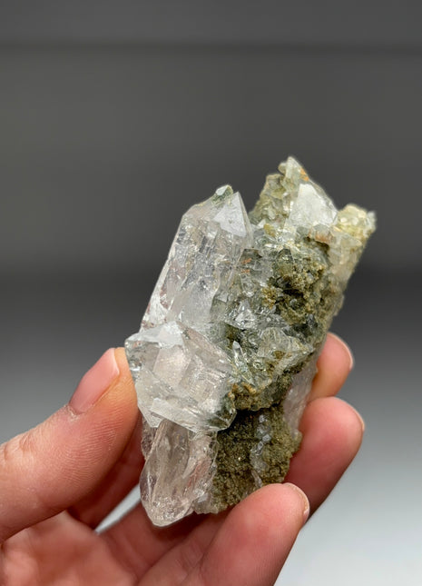 Quartz with Green Chlorite - From Himachal Pradesh, Himalayas