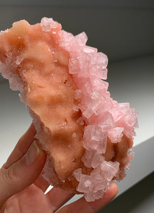 Pink Halite with Great Crystallization - from Searles Lake, California