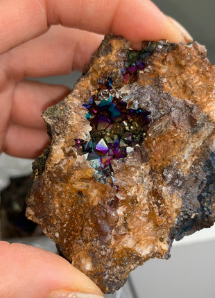 Very High Grade Rainbow Goethite Lot 🌈 From M. San Valentin, Spain 6 Pieces !