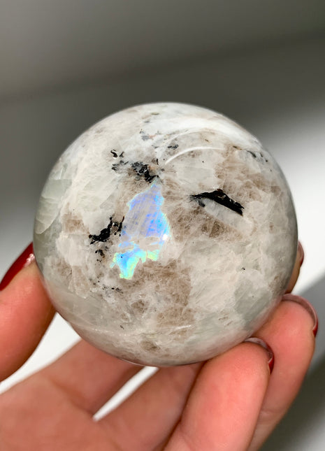 Rainbow Moonstone 55 mm Sphere ๐