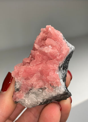 Pink Rhodocrosite with Quartz 🌸