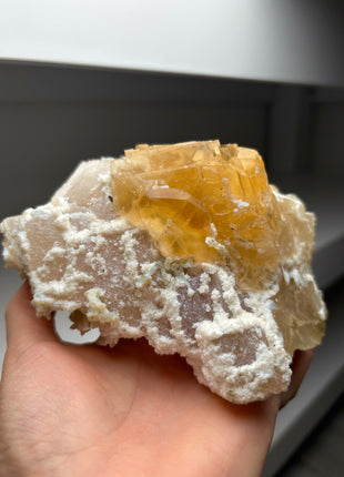 Amber Color Calcite Specimen