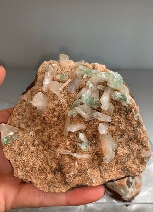 Wow !! Orange Heulandite with Green Apophyllite and Cream Stilbite Lot - 4 Pieces ✨
