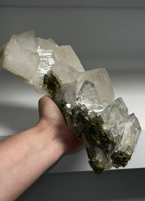 Amazing ! Quartz with Green Chlorite - From Himachal Pradesh, Himalayas *