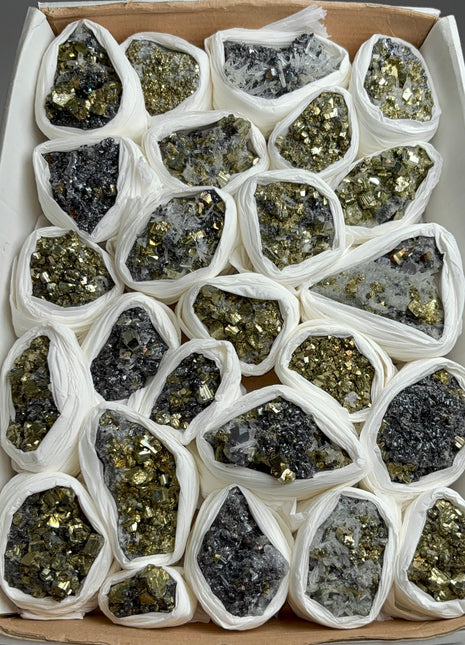 High Grade Pyrite Specimens Lot - 25 Pieces !