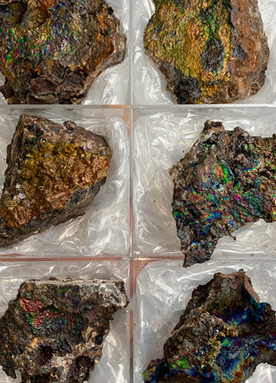 Very High Grade Rainbow Goethite Lot 🌈 From M. San Valentin, Spain 6 Pieces !