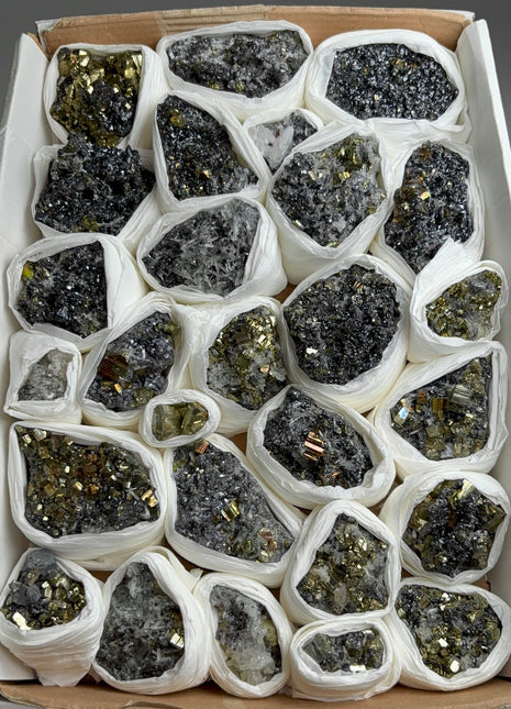 High Grade Pyrite Specimens Lot - 27 Pieces !