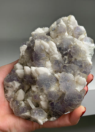 Blue Fluorite with White Quartz # PM019