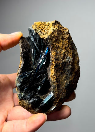 Blue Green Vivianite Geode - From Brazil