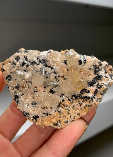 Cerussite with Pink Barite and Galena