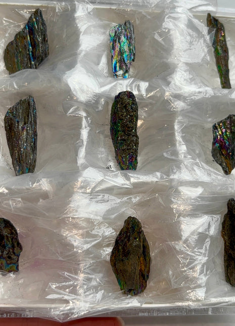 9 Pieces ! Iridescent Rainbow Hematite Lot
