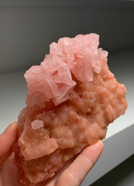 Pink Halite with Great Crystallization - from Searles Lake, California