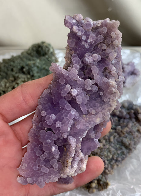 Grape Agate Lot - From Sulawesi, Indonesia - 6 Pieces !