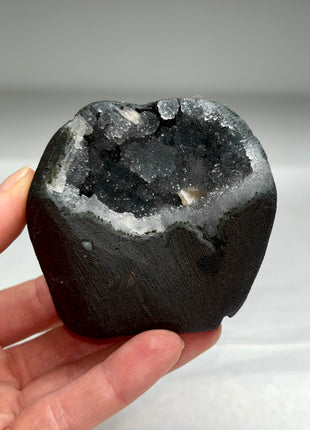 Druzy Black Chalcedony Geode