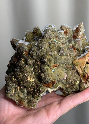 Stunning ! Pyrite on Rhodocrosite with Calcite - From Trepca Mine, Kosovo