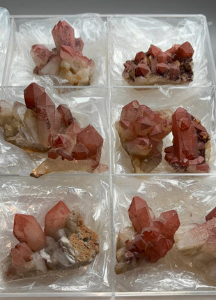 9 Piece Lot !  Red Phantom Quartz