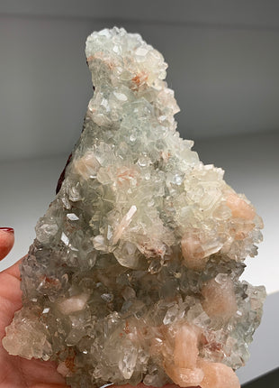 Wow ! Apophyllite and Pink Stilbite with Red Matrix