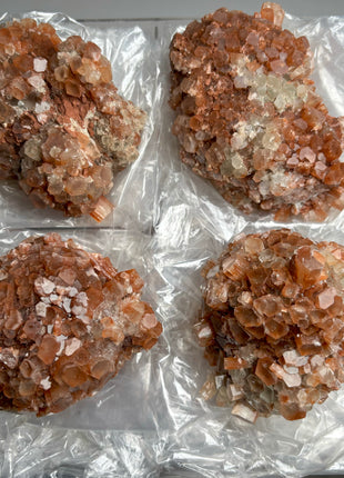 4 Piece Lot ! Aragonite Disco Ball Specimens